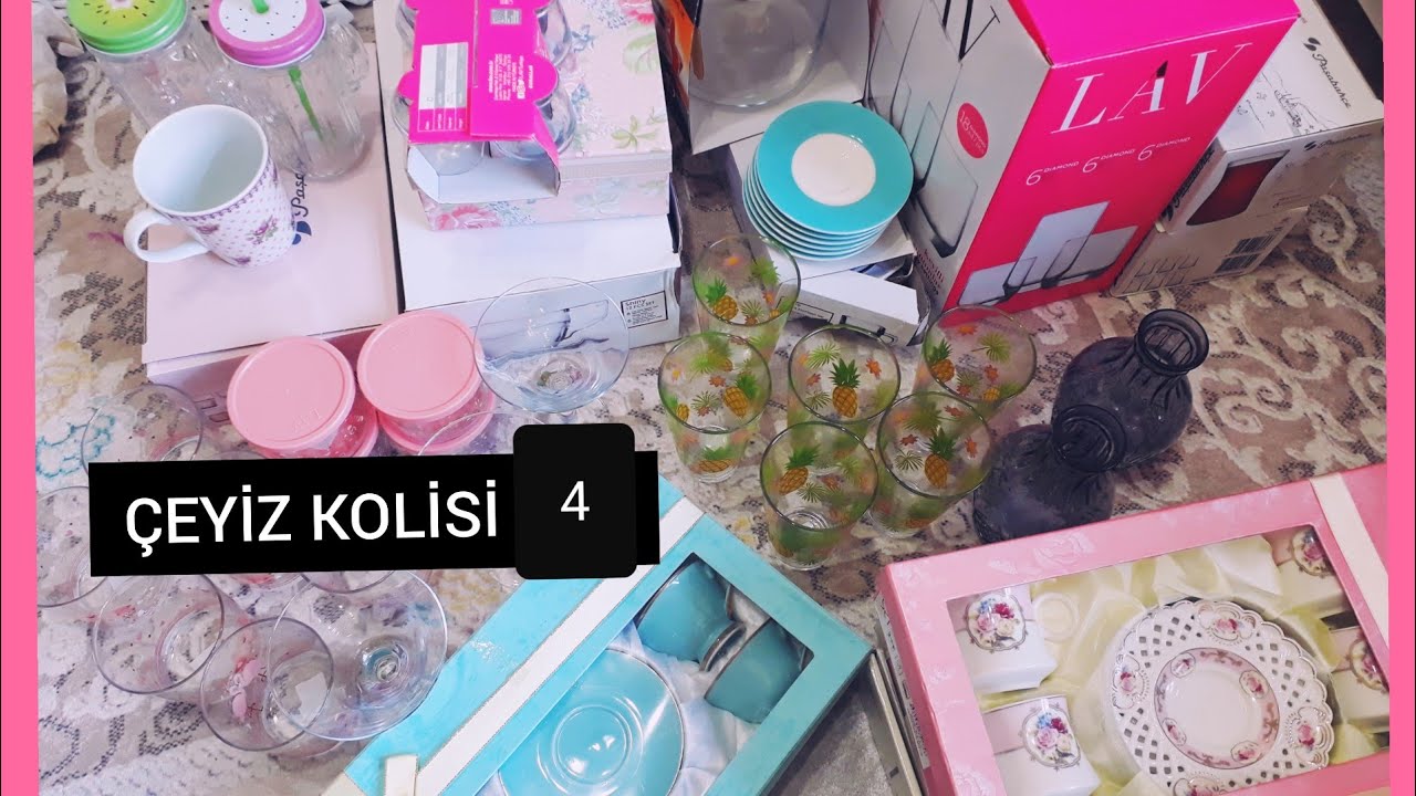 ÇEYİZLERİMİ KOLİLİYORUM 4 || BÜTÜN BARDAKLARIM ve FİNCANLARIM #çeyizalışverişi #çeyiz