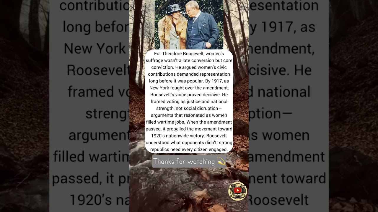 For Theodore Roosevelt, women's suffrage wasn't&hellip; #shorts #shortvideo #actor #news