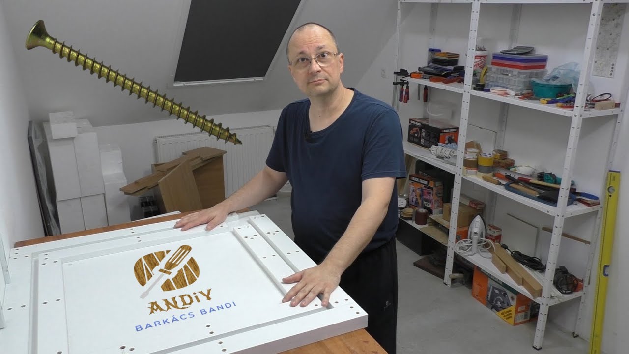 Bútorépítés XIII. rész: Bútorlap csavarozás és a sarok sablon