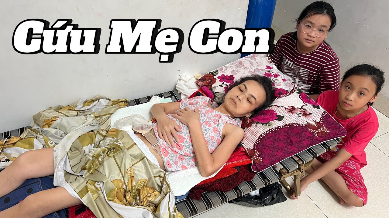 Người mẹ trẻ hết khả năng cứu chữa bên cạnh 2 con nhỏ đáng thương