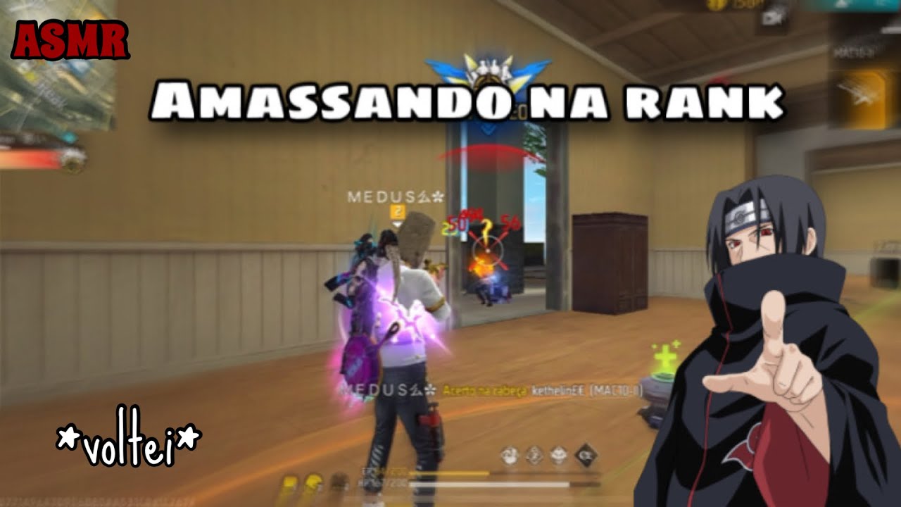FIZ UMA LIMPA NO MAPA NESSA PARTIDA RANQUEADA (ASMR FF)💥🔫