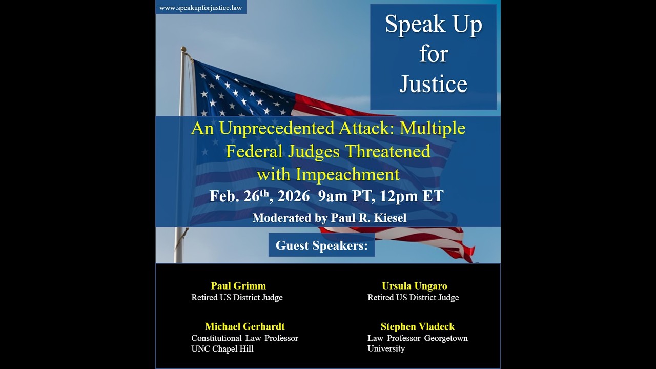 An Unprecedented Attack: Federal Judges Threatened with Impeachment for Blocking Executive Power