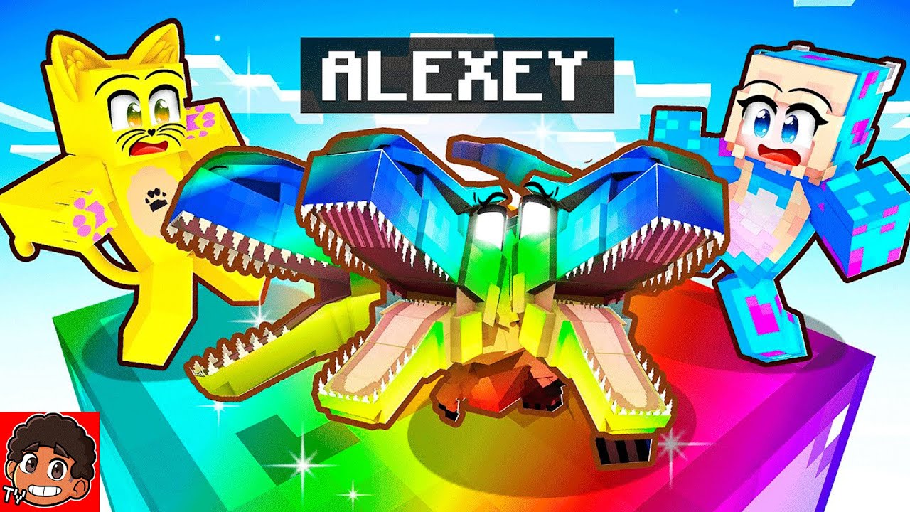 Fingi ser um DINOSSAURO MUTANTE BEBÉ em CHUNK OP no MINECRAFT!