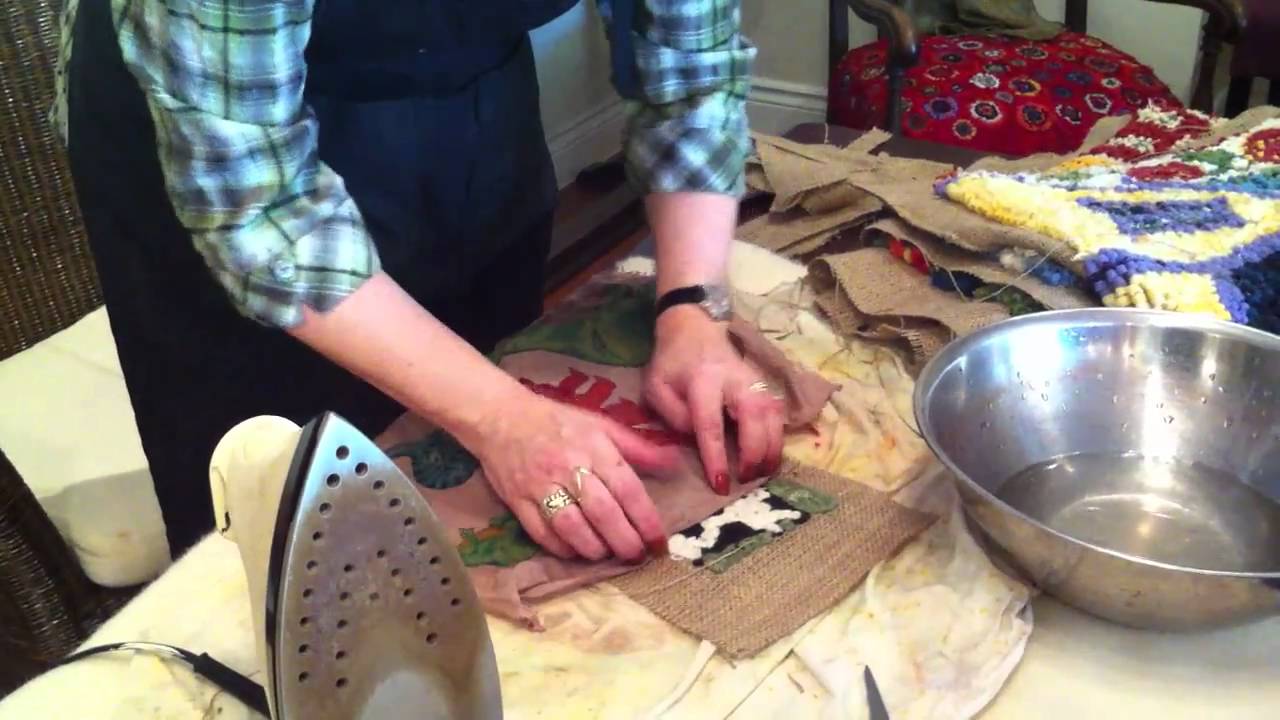 Binding a Hooked Rug with Deanne Fitzpatrick.MOV