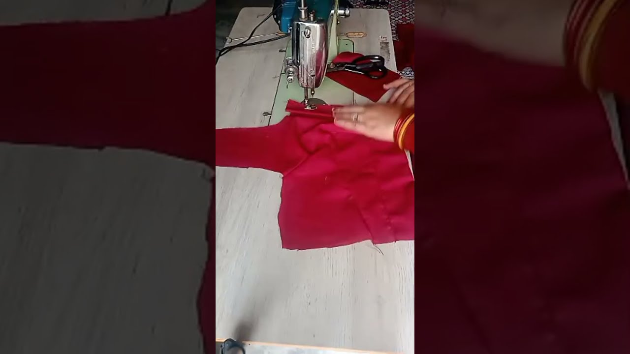 double belt blouse stitching viralvideo and easy style to known how to do then wait for video thanks
