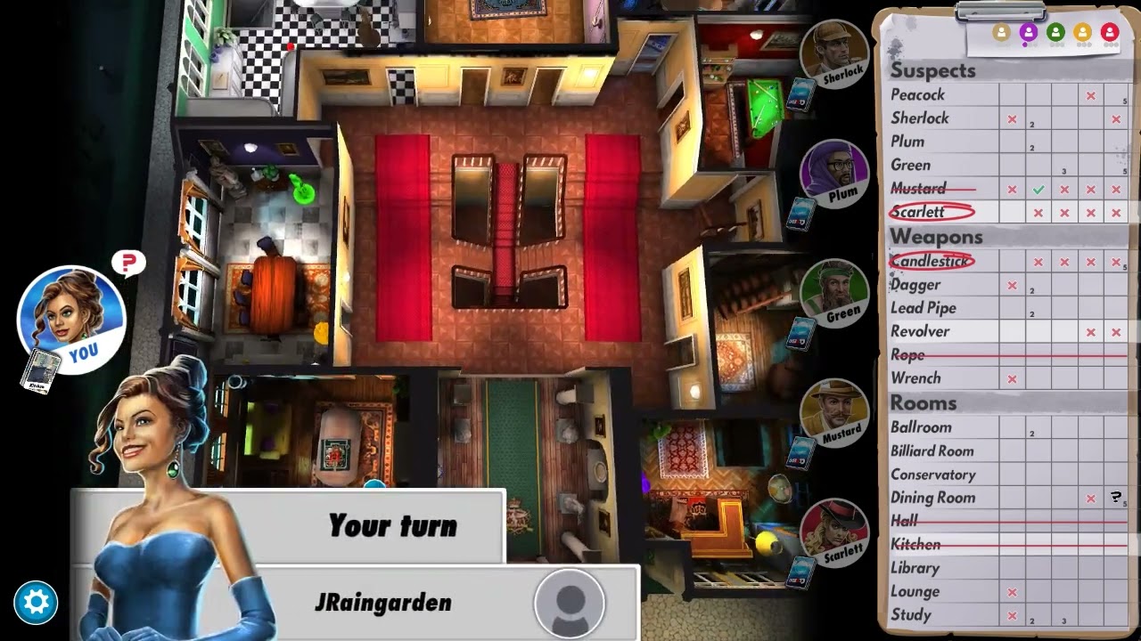 Clue Classic Edition With Random Players