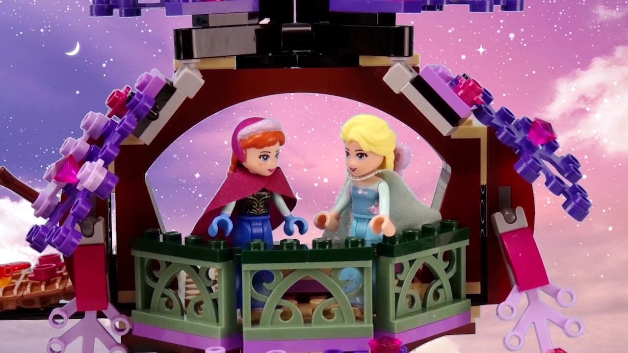 ❄️ Elsa y Anna de Frozen en el Castillo de Lego Princesas Disney😸 Cat Juguetes