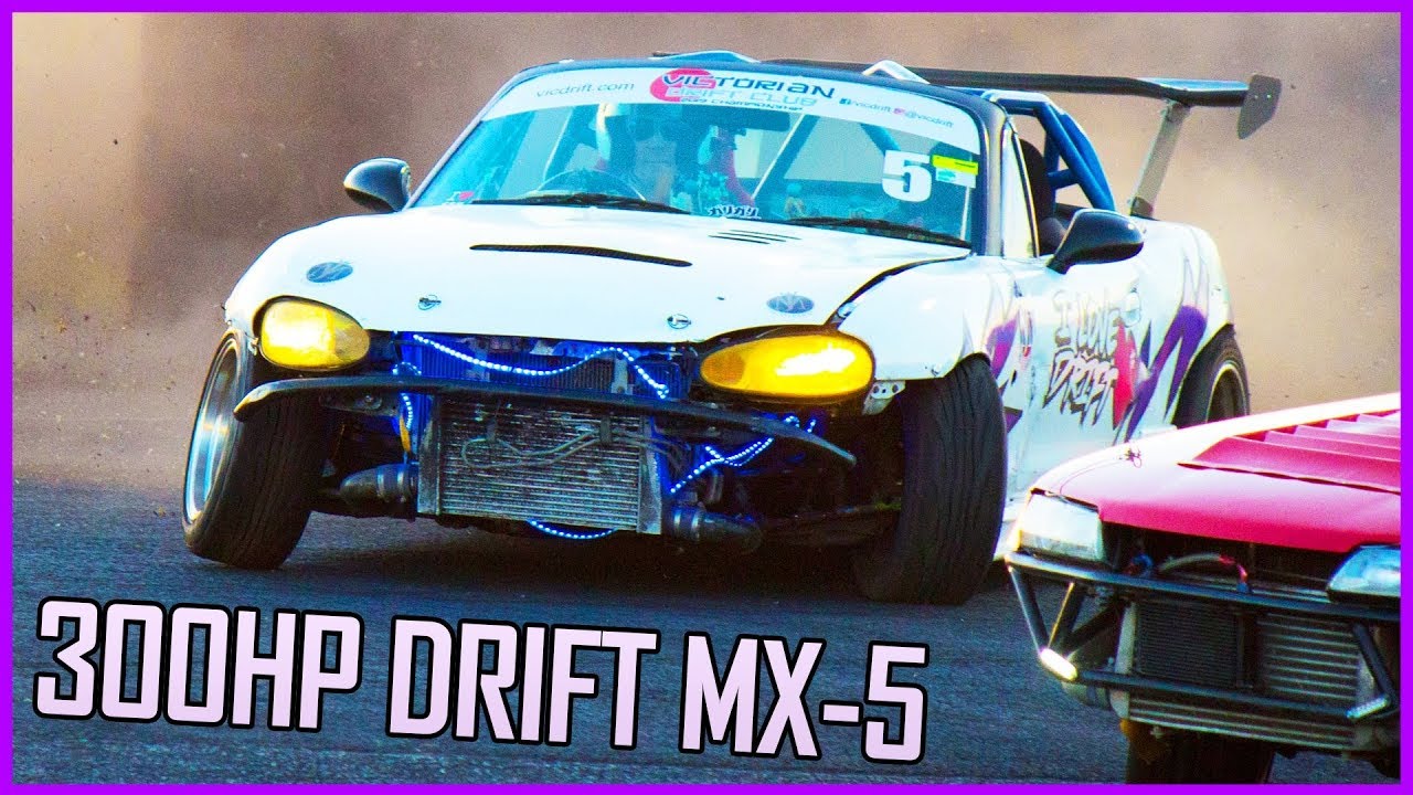 TURBO DRIFT MX-5 MIATA от WAZMAN // 300-сильный австралийский дрифтер