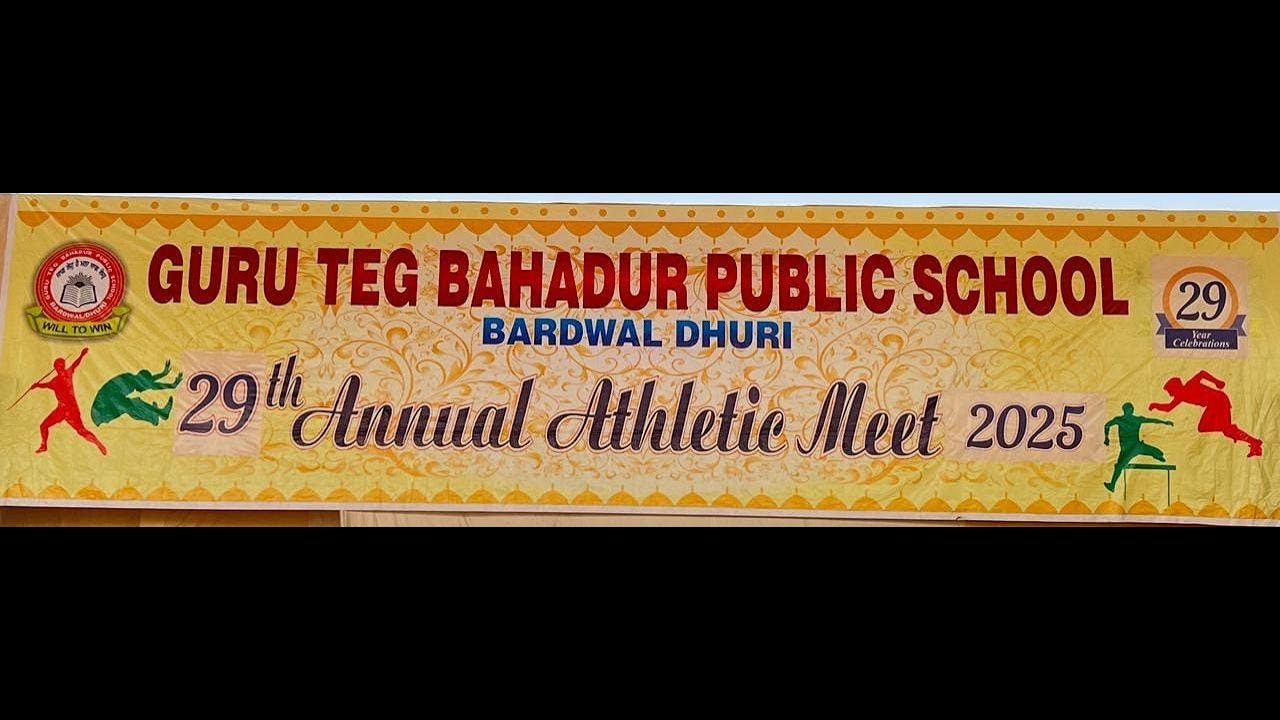 29th Annual Athletic Meet 2025 (UDAAN) Sen I Guru Teg Bahadur Public School Bardwal-Dhuri 01-11-2025