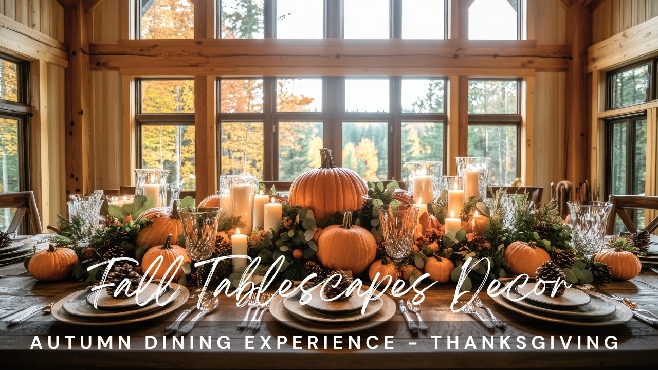 Autumn Dining Experience: Fall Tablescapes and Thanksgiving Table Decor Inspiration