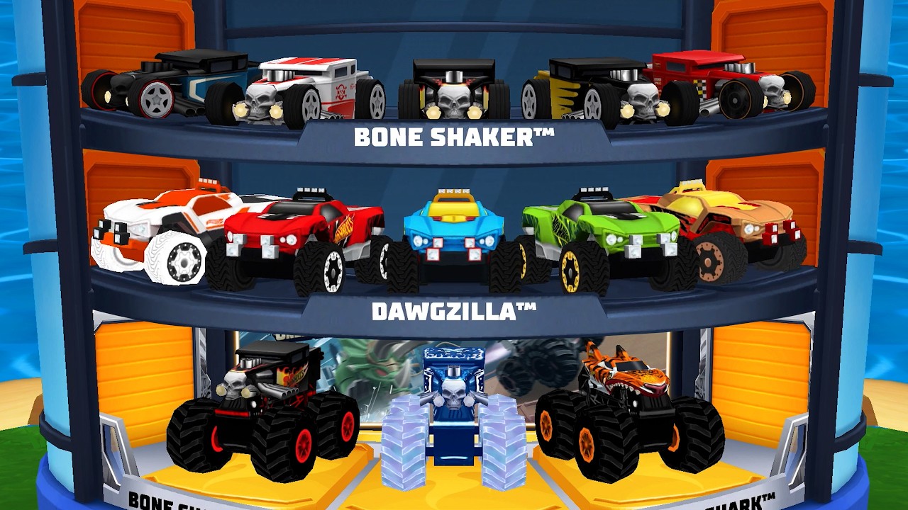 Hot Wheels Unlimited 2: Let’s Race Gunkster, Bone Shaker, Dawgzilla In Valentine