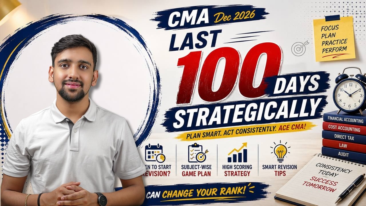 Last 100 Days Strategy | CMA Intermediate December 2026 Exam