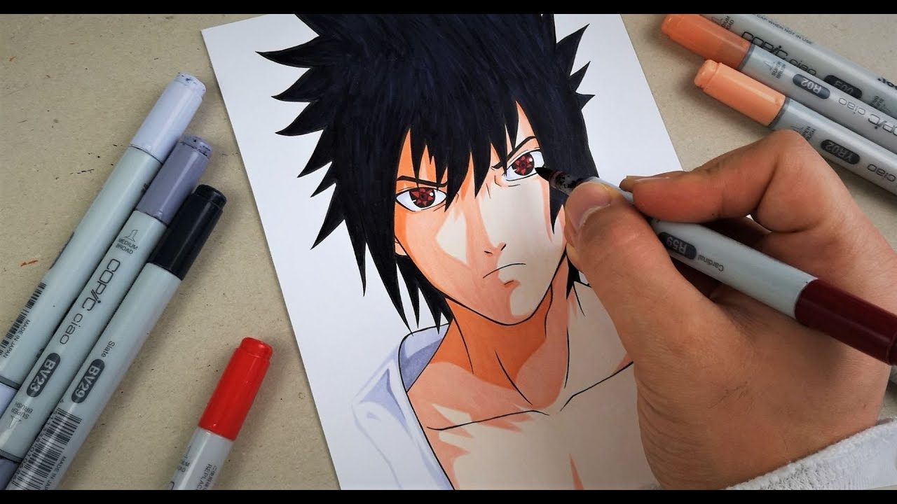 Drawing Sasuke Uchiha | TolgArt