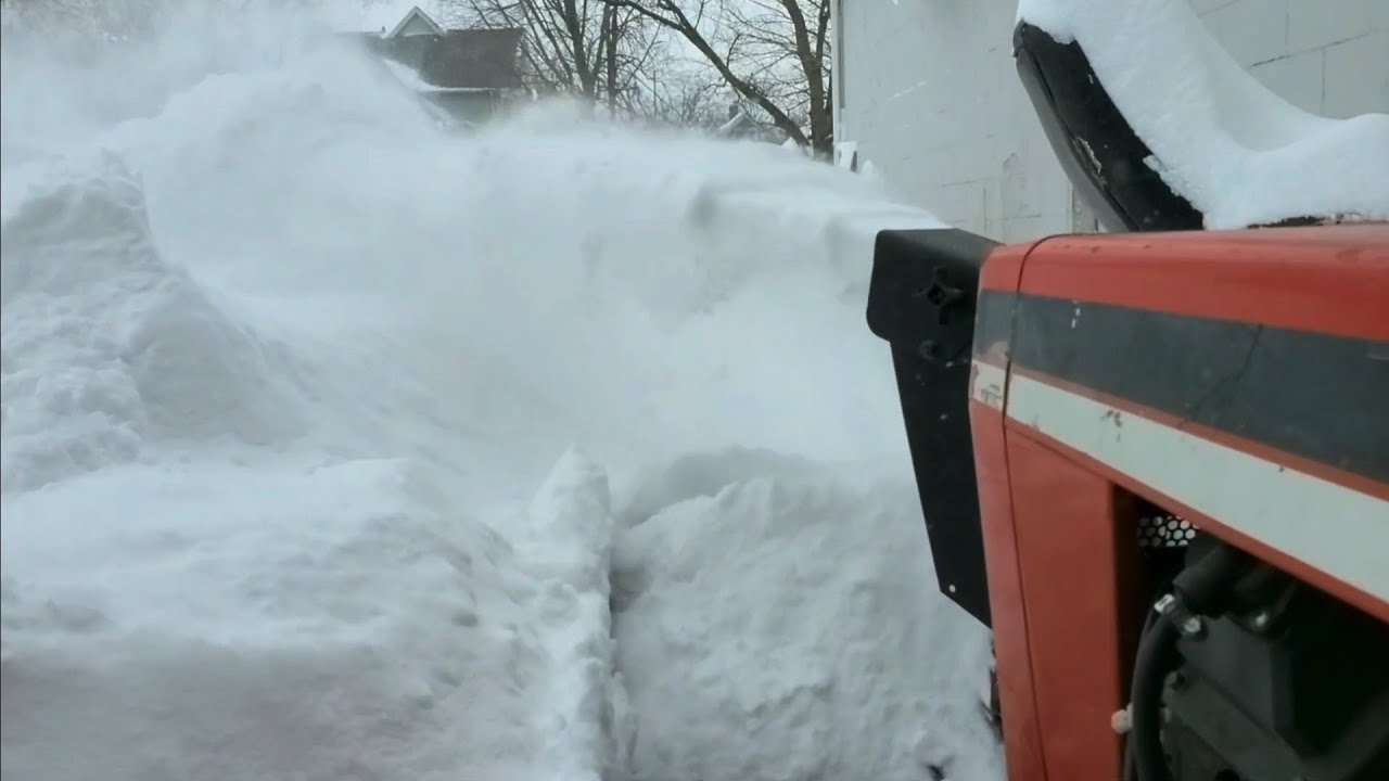 Установка и тестирование снегоочистителя Simplicity в условиях снега