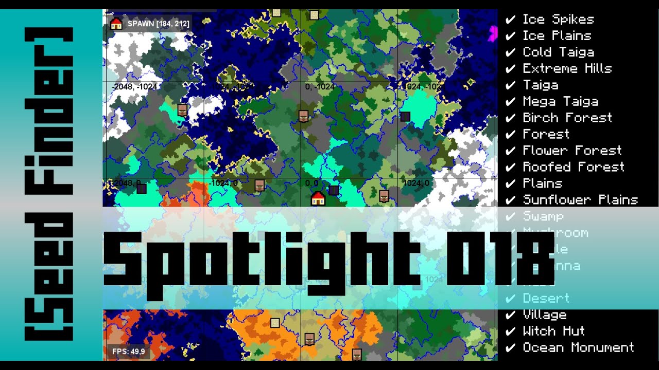 All Biomes within 2000 Blocks 1/20 [sZPeddy's Seed Finder] 18