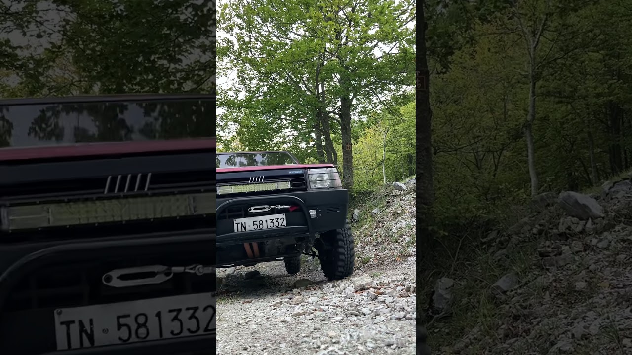 Panda 4x4 su sassaia (altra angolazione)