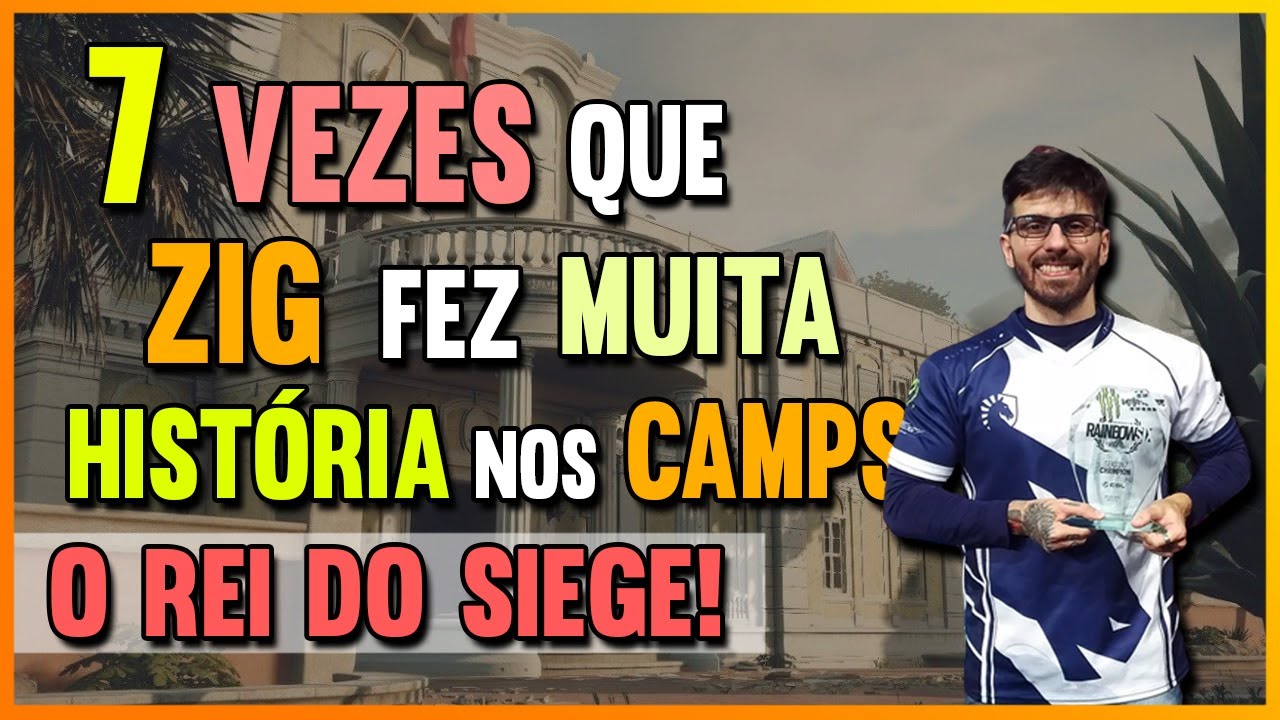 7 VEZES QUE O ZIG FEZ HISTÓRIA NO COMPETITIVO DE R6! 👑👑(Só Jogadas de Camp) - R6 CLIPS