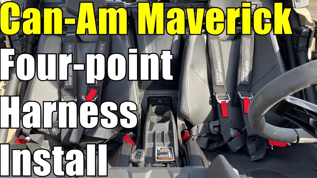 How To Install A Four-point Harness /2021 Can-Am Maverick 900 Turbo R / MAX’S MOTO SHOP
