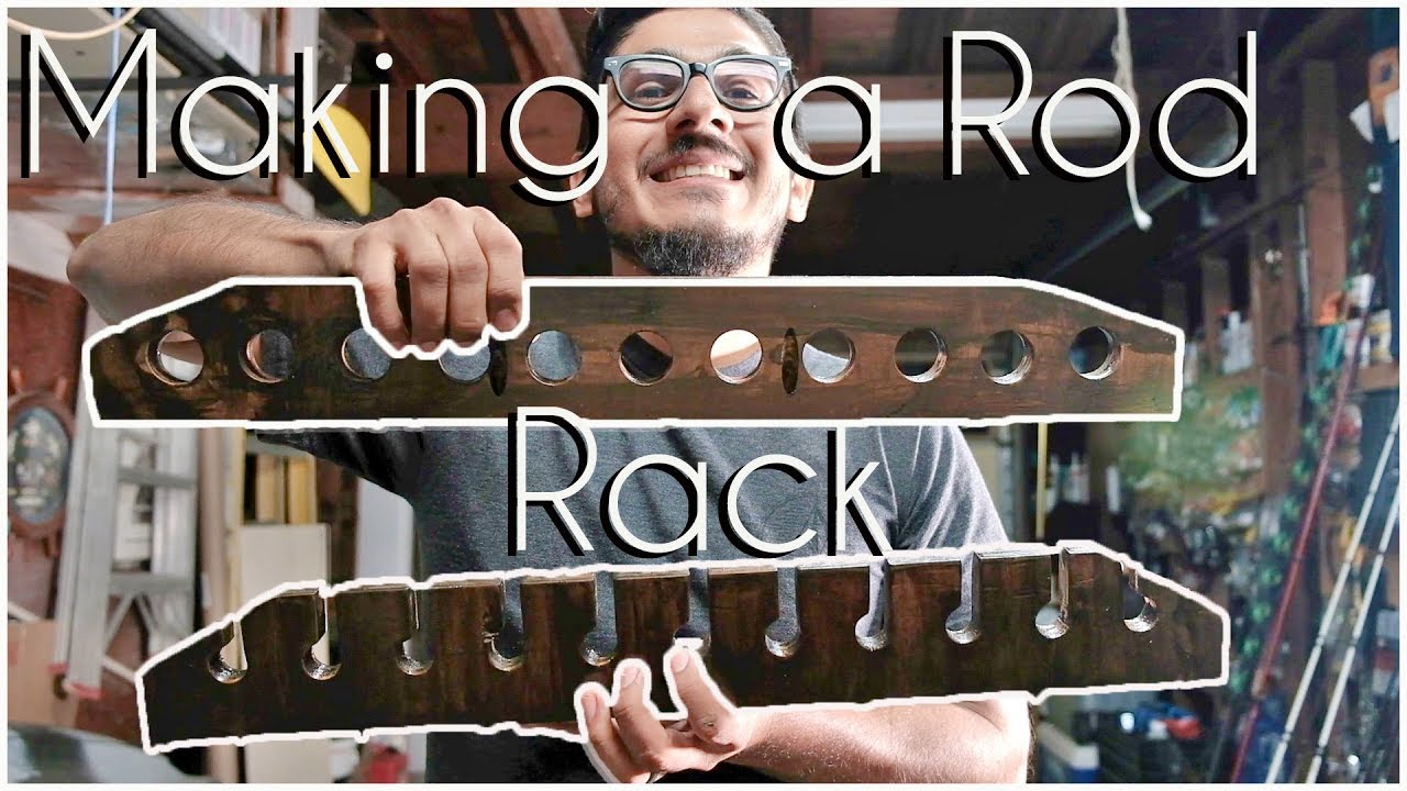 DIY, I made a Fishing Rod Rack plus February Struggle Bus