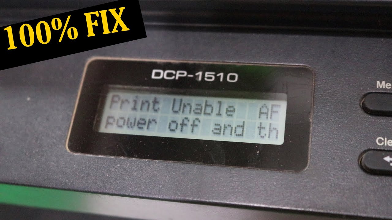 How to Fix Print Unable AF Error of Brother Printer