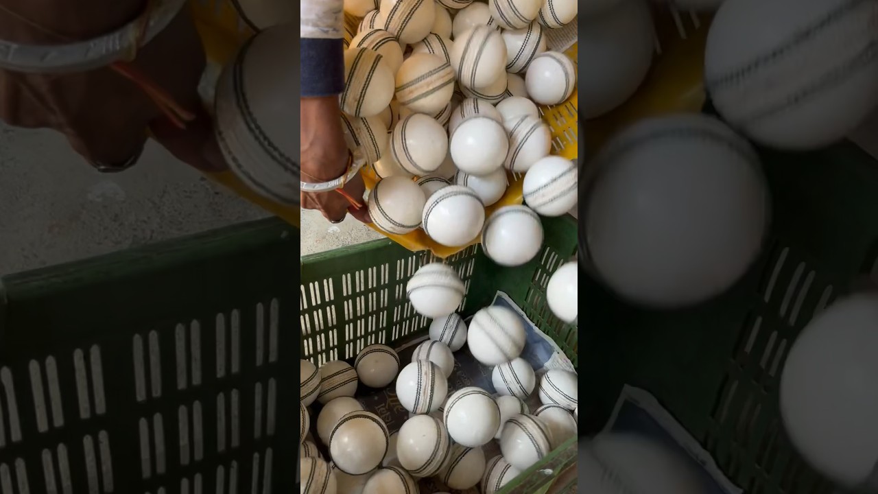 Cricket World Cup Leather Ball Making #viral #trending #reels #shorts #cricket