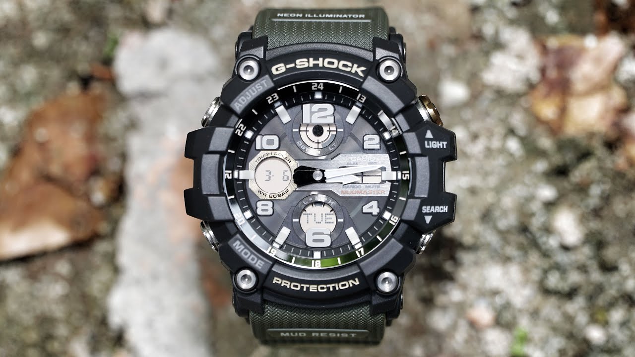 Master of G series GSG-100 G-Shock NEON ILLUMINATOR GOLD & GREEN MUDMASTER watch unboxing & review