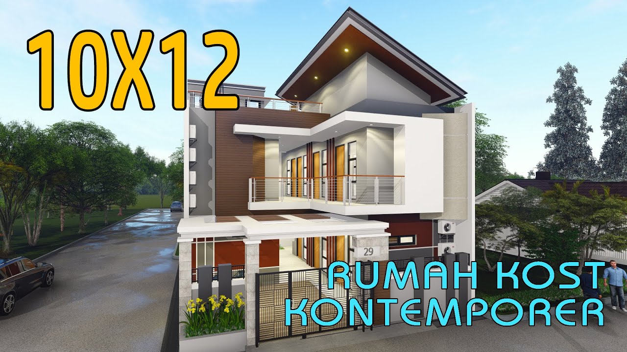 Desain Rumah Kost Ibu Selly Pancoran Mas - Depok Dengan gaya Kontemporer 10X12 di Hook