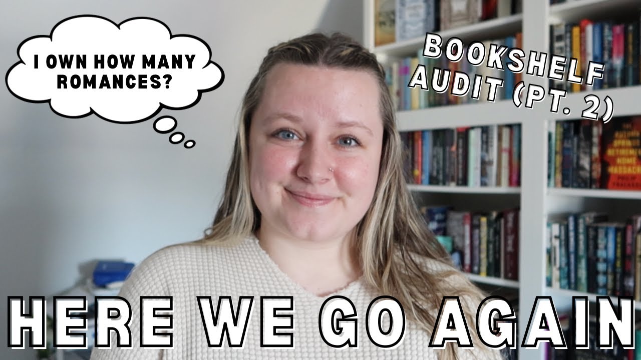 here we go counting EVERY SINGLE romance book that i own || bookshelf audit pt. 2
