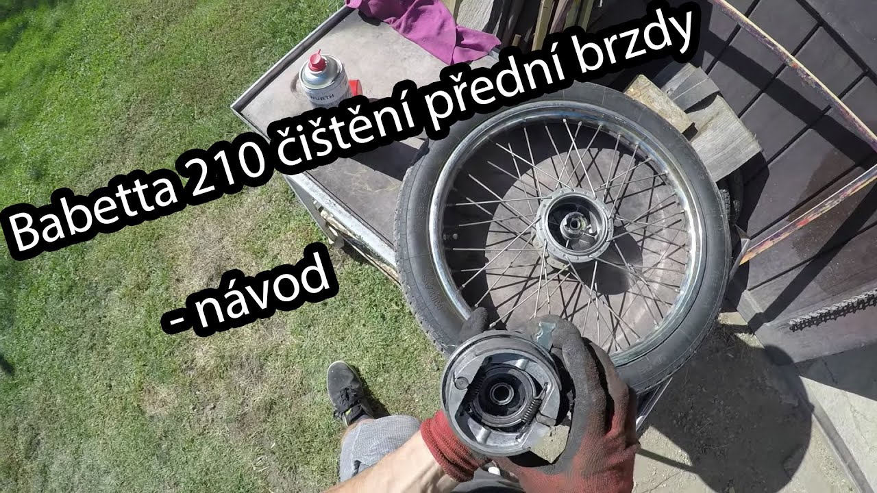 Babetta 210 čištění brzdy - návod ⚙️ 🔧