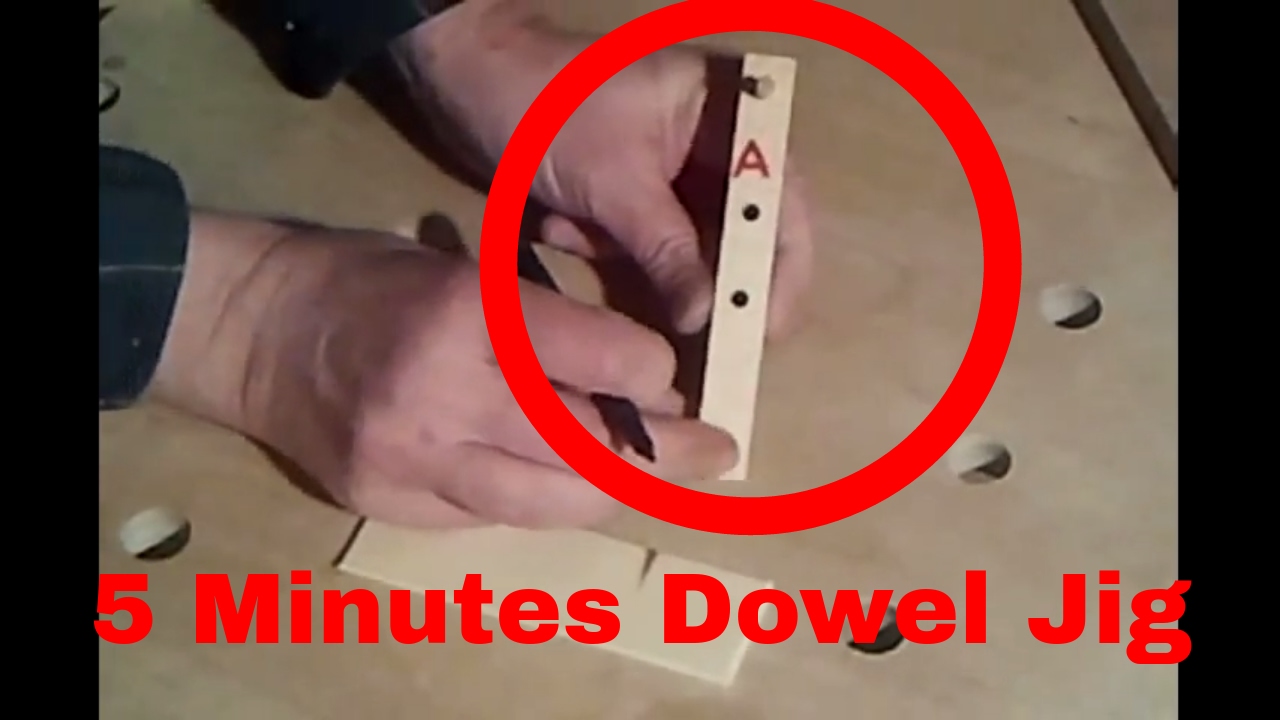 How to make a dowel jig in 5 minutes