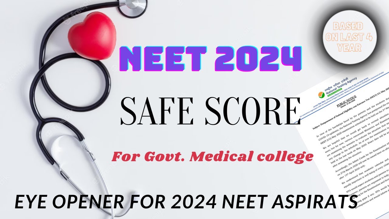 Safe Score for NEET 2024 |  NEET Cutoff 2024 | Neet cutoff Analysis 2021-2022-2023 With Proof