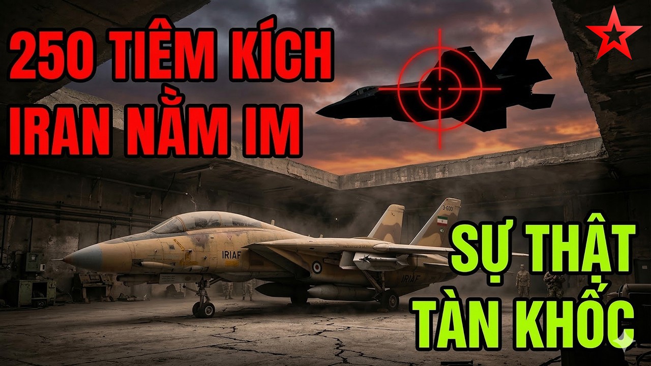 Sự thật tàn khốc khiến 250 tiêm kích Iran nằm đất, không phải hèn mà là bất lực