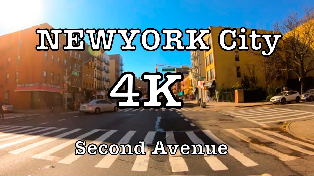 Driving NYC 4K - Second Avenue - Manhattan USA