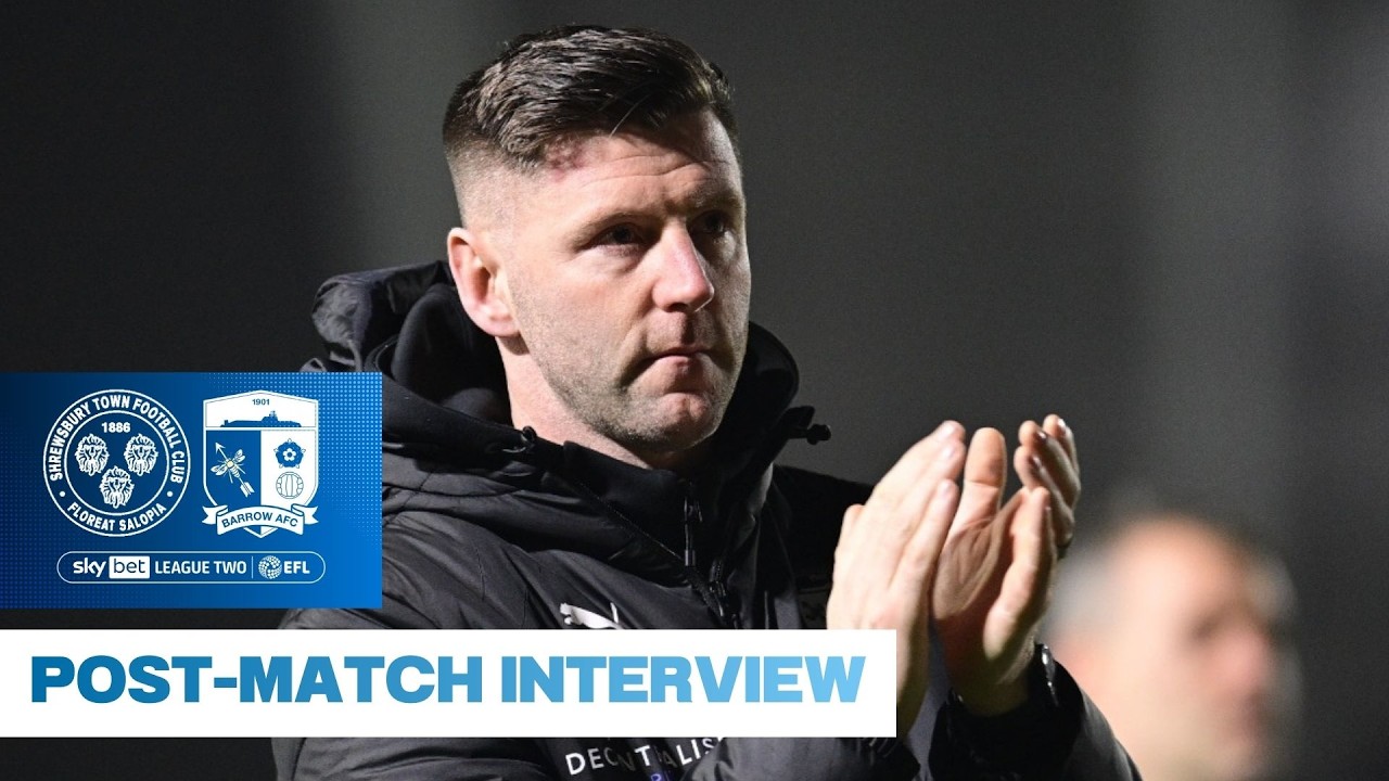 Paul Gallagher Post-Match: Shrewsbury Town (A)