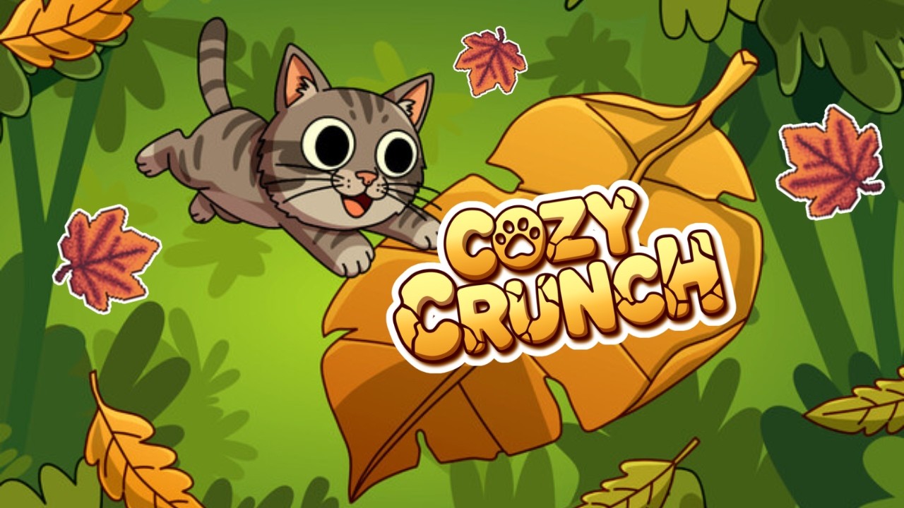 I Played 100% Of COZY CRUNCH | Cozy Cat Leaf Crunching Game |