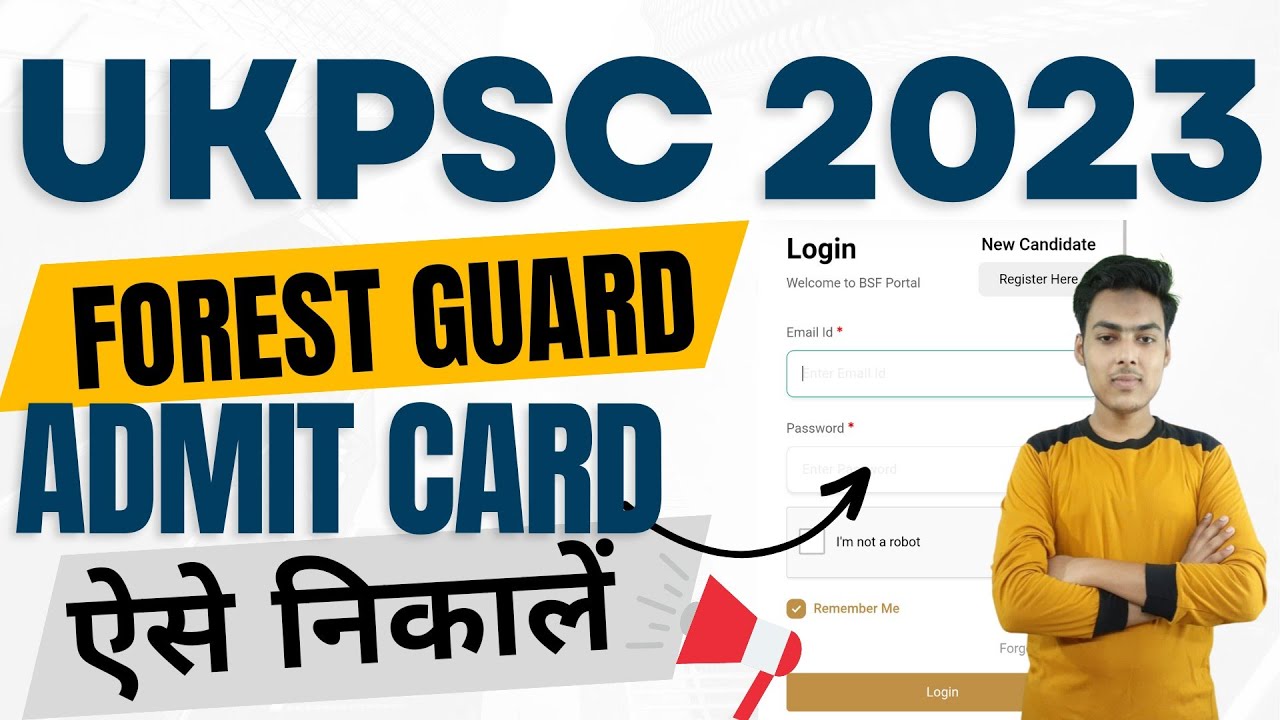 ukpsc forest guard admit card 2023 | forest guard admit card uttarakhand
