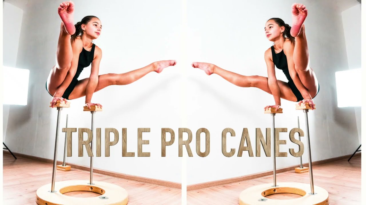 Handstand Canes for performance - Triple Collapsible Canes