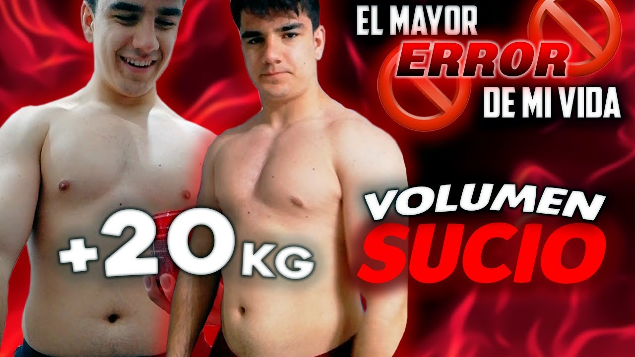 *NUNCA HE CONTADO ESTO* GANÉ 20KG en 7 MESES haciendo un VOLUMEN SUCIO...🍔 | 🚫MI MAYOR ERROR🚫