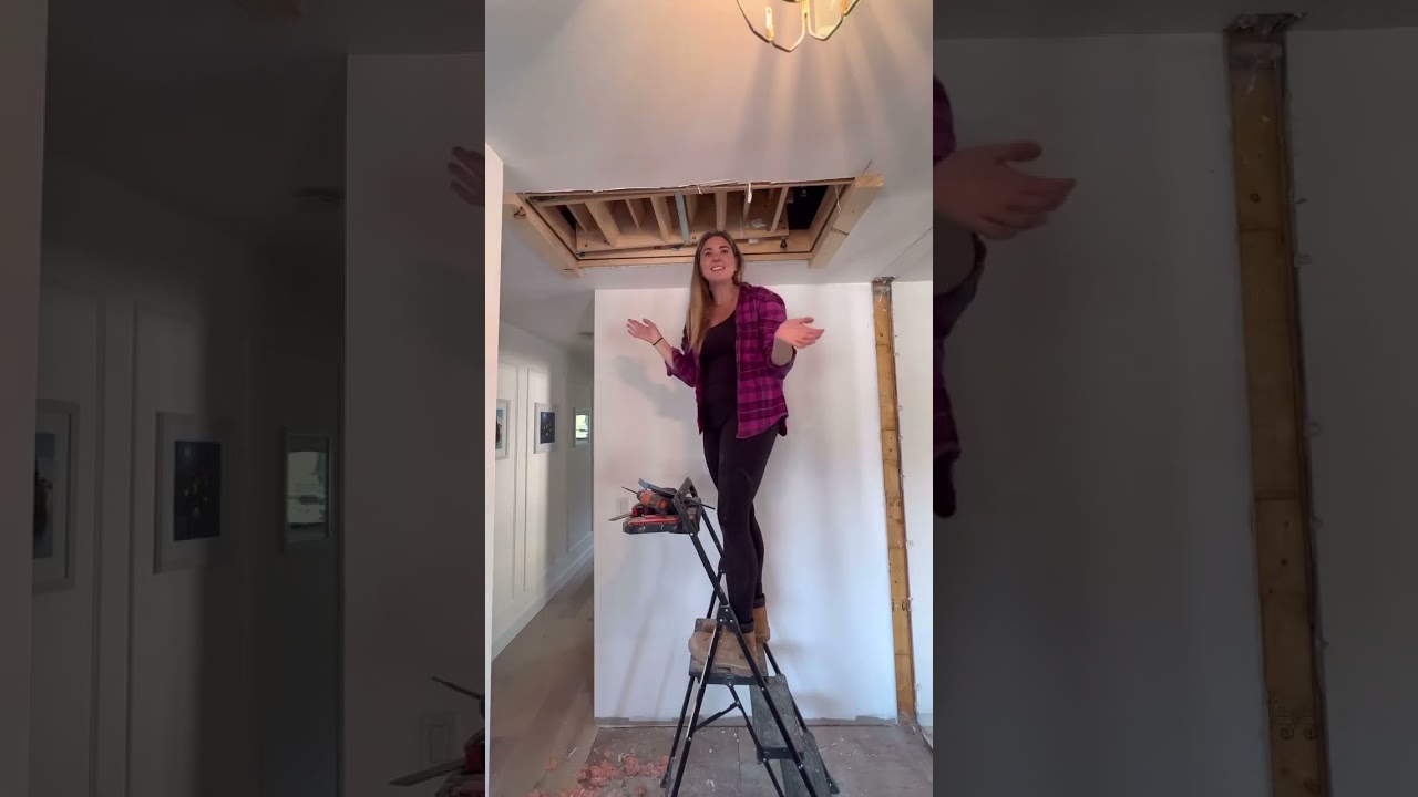 Installing an Attic Ladder Hatch 🪜🔥 Game-Changing Upgrade