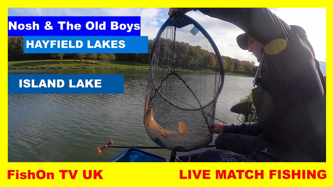 FishOn TV UK : HAYFIELD LAKES : LIVE MATCH FISHING : NOSH & THE OLD BOYS : ISLAND LAKE : 6TH OCTOBER
