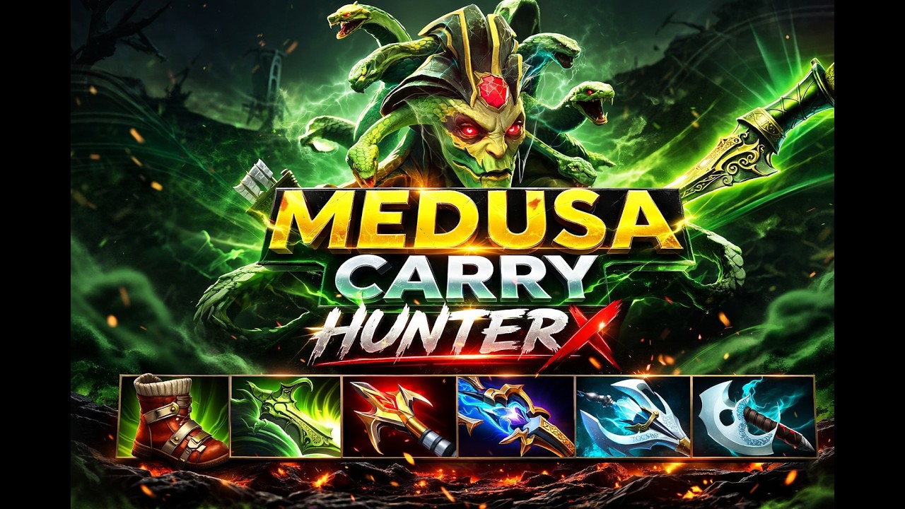 MEDUSA CARRY  HUNTERX DOTA 2