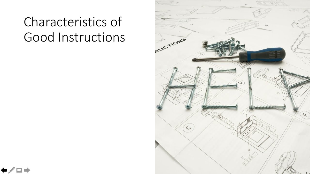 How to Write Effective Instructions