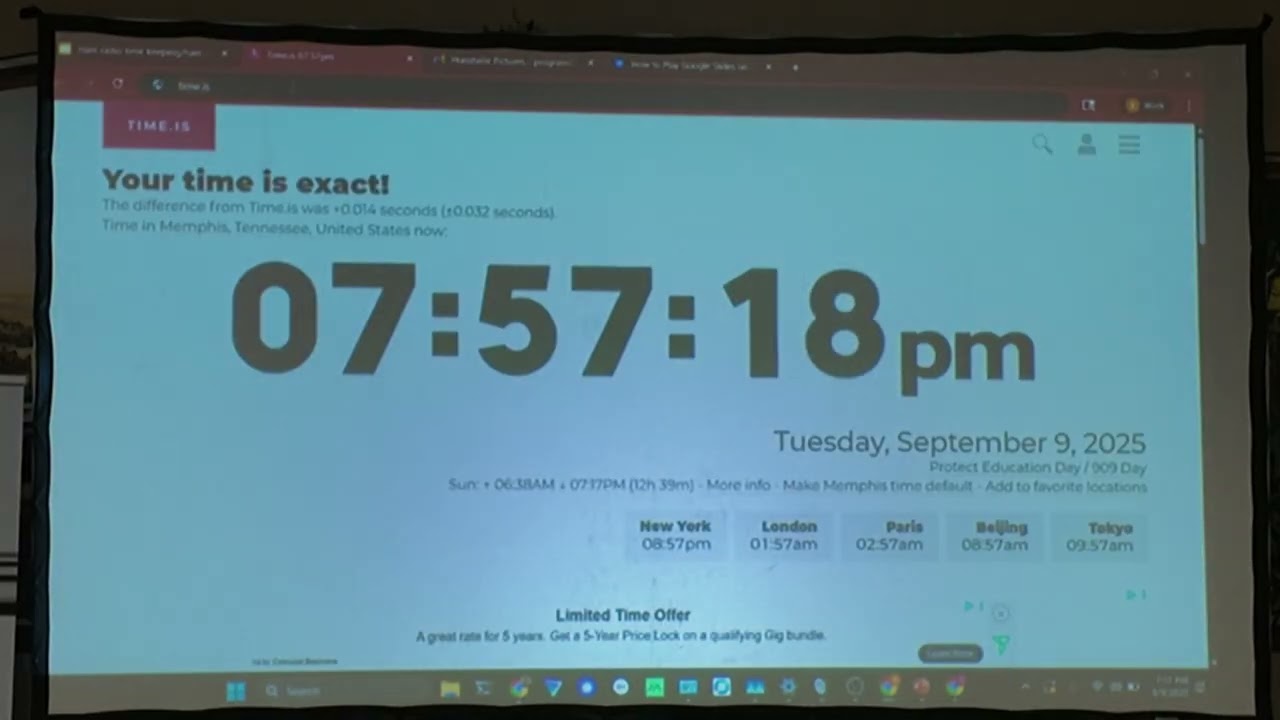 Presentation Sept 9 2025 Time Keeping for Ham Radio