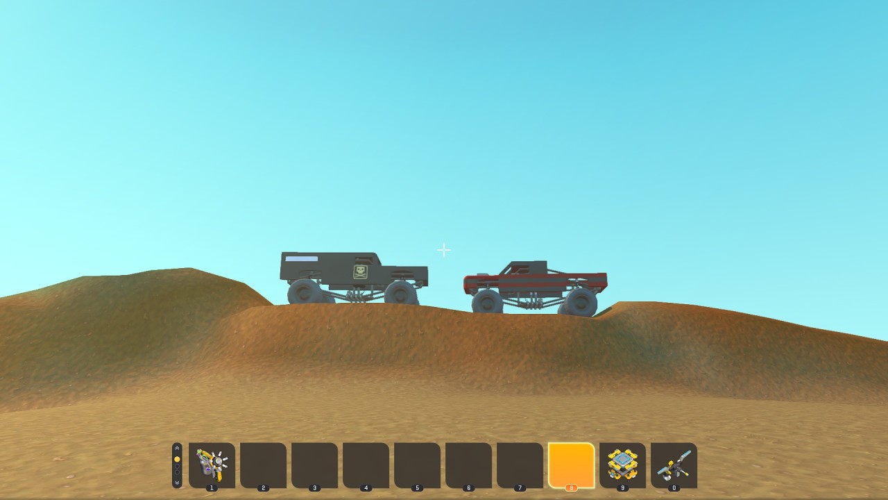 We are driving the final batch of monster trucks I made for now
