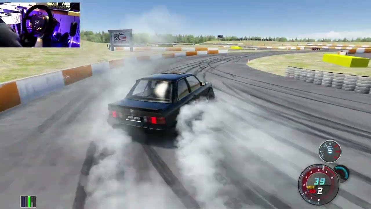 AC solo run at Kartodromo drift mania car BMW E30 390 BHP.