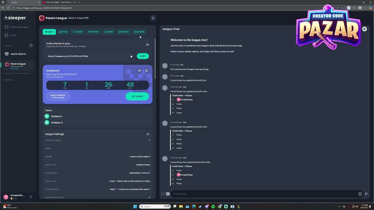 How to Change or Add Commissioners Sleeper Fantasy Football Quick Guide