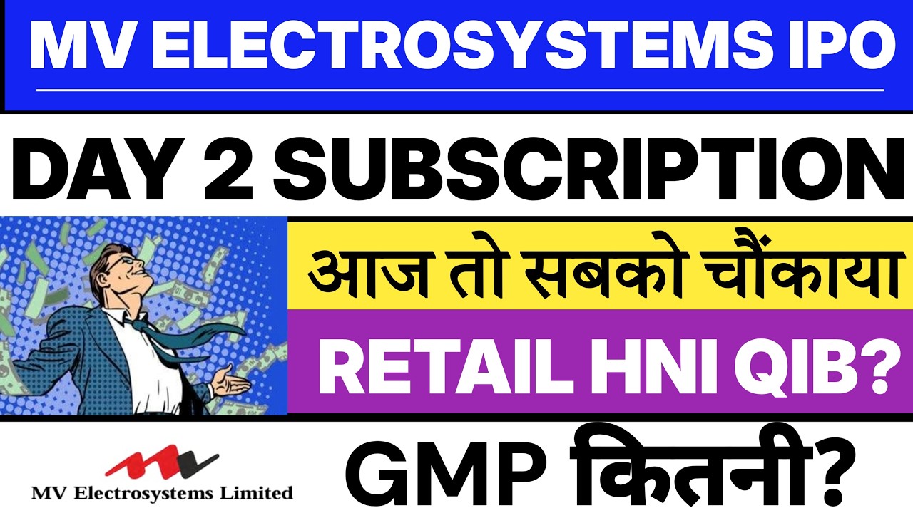 MV Electrosystems IPO | MV Electrosystems IPO Day 1 Subscription Status 🔥| MV Electrosystems IPO GMP