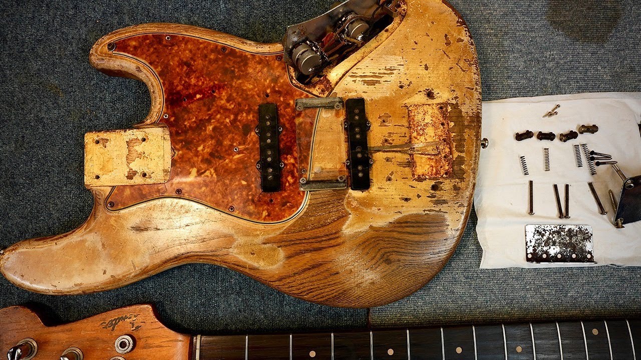 【分解&磨き】fender vintage 1961 jazz bass