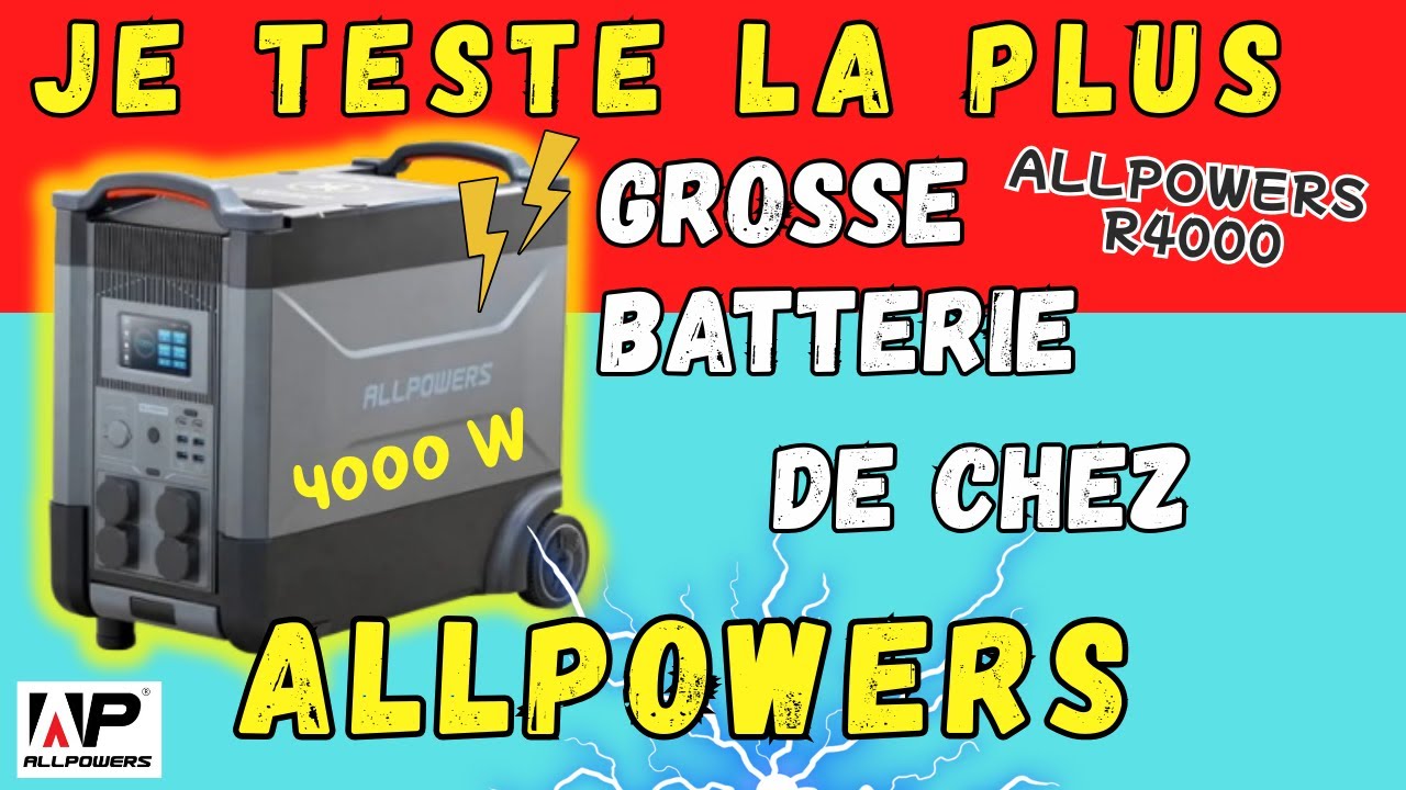ALLPOWERS R4000 ,  énorme puissance de 4000w toujours disponible 👍