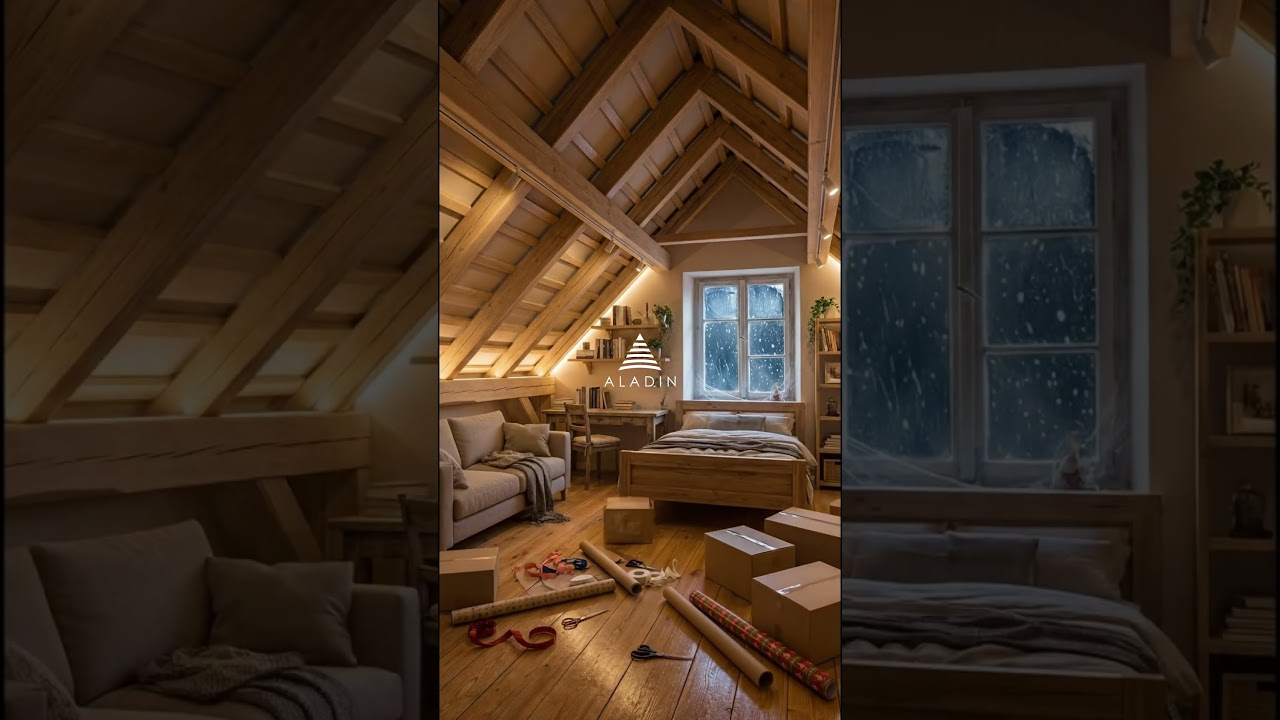 From Scary Attic to Dreamy Bedroom Makeover